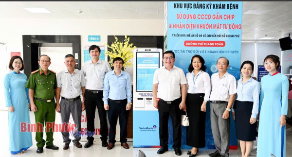 Ra mắt mô hình Kiosk tại Bệnh viện Đa khoa Tỉnh Bình Phước